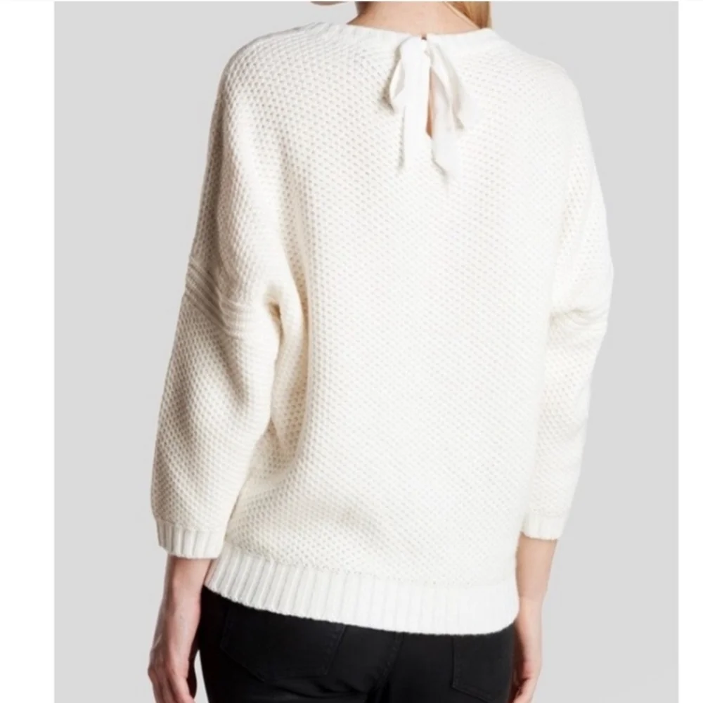 Ted Baker White Drop Shoulder Knit Sweater Size‎ 5